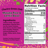 Aahana's Lentil Bowl - Masala - Vegan Food, Gluten Free Meals, Kosher, Non-GMO, Plant-Based, Meals Ready To Eat Indian Food & Vegetarian Food | Just
