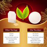 MALUTAR Premium Masala Chai (25 Discs) - Bold Mix of Black Tea and Spices - Ethically Sourced, Biodegradable, Non-Chlorinated, No Additives