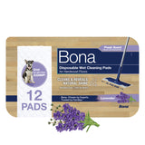 Bona® Disposable Wet Cleaning Pads for Hardwood Floors, Lavender Scent