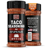 Taco Seasoning Mix BBQ Rub - Gluten Free & Low Sodium Mexican Seasoning Blend for Taco Tuesday Night. BBQ Seasonings for Fajita & Burrito. Meat, Steak