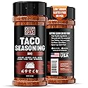 Taco Seasoning Mix BBQ Rub - Gluten Free & Low Sodium Mexican Seasoning Blend for Taco Tuesday Night. BBQ Seasonings for Fajita & Burrito. Meat, Steak