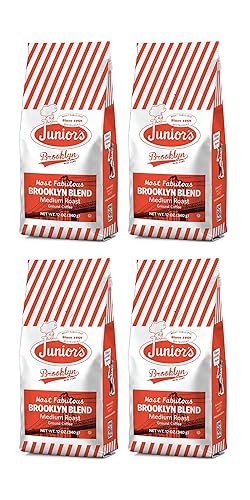 Junior's Most Fabulous Ground Coffee, 12 oz (Brooklyn Blend, 4 bags)