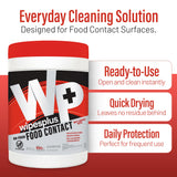 WIPESPLUS Cleaning Wipes All Purpose Food Contact - No Rinse, No Residue, Quick Dry Formula, Disinfecting Wipes For Restaurants, Foodservice, Schools