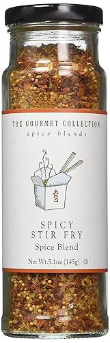 The Gourmet Collection Spice Blend - Spicy Stir Fry Seasoning Blend - Seasoning for Cooking Chicken, Beef, Vegetables: Spicy Seasoning: 156 Servings