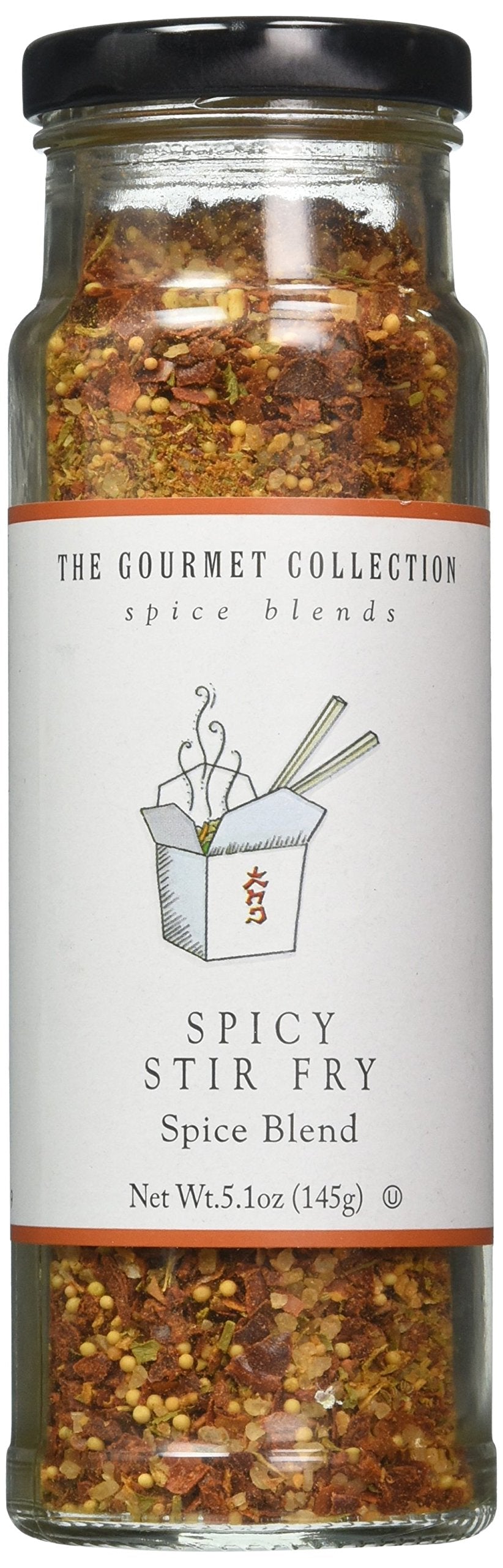 The Gourmet Collection Spice Blend - Spicy Stir Fry Seasoning Blend - Seasoning for Cooking Chicken, Beef, Vegetables: Spicy Seasoning: 156 Servings