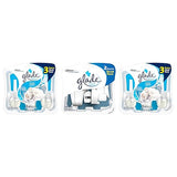Glade PlugIns Refills Air Freshener Starter Kit, Scented and Essential Oils for Home and Bathroom, Clean Linen, 4.02 Fl Oz, 2 Warmers + 6 Refills