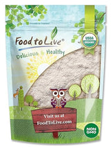Food to Live Gluten Free Organic Brown Rice Flour, 1.5 Pounds - Non-GMO Whole Grain Flour, Fine Meal, Vegan, Bulk. Great for Cooking, Baking, and as