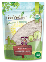 Food to Live Gluten Free Organic Brown Rice Flour, 1.5 Pounds - Non-GMO Whole Grain Flour, Fine Meal, Vegan, Bulk. Great for Cooking, Baking, and as