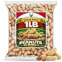 Peanuts In Shell | 1 LB Bulk Value Pack | Roasted & Salted - Healthy natural snack, Perfect for office, share and TO-GO - Crunchy Whole Peanuts