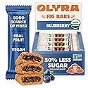 Olyra Blueberry Fig Bars, Organic Snacks, Healthy Snacks for Adults and Kids, Low Sugar, Vegan, Office Breakfast Bars, USDA Certified Organic, Non GMO