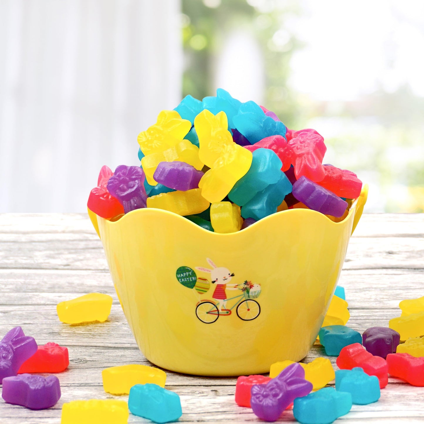 Juju Gummy Easter Bunnies Candy, 1 Pound Bulk Bag, Easter Candies, Firm & Chewy Candy