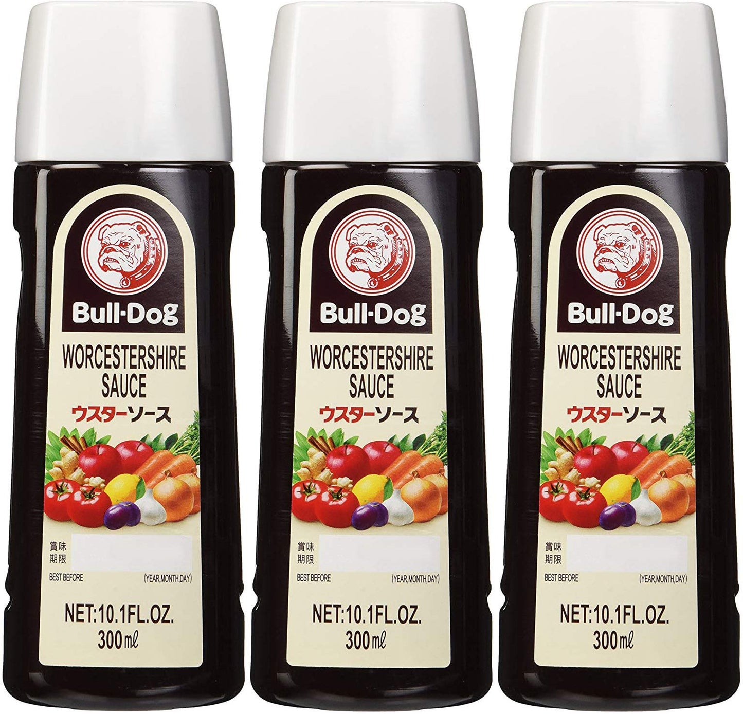 Bull-Dog Worcestershire Sauce 10.1 Fl. Oz. (3 Bottles)