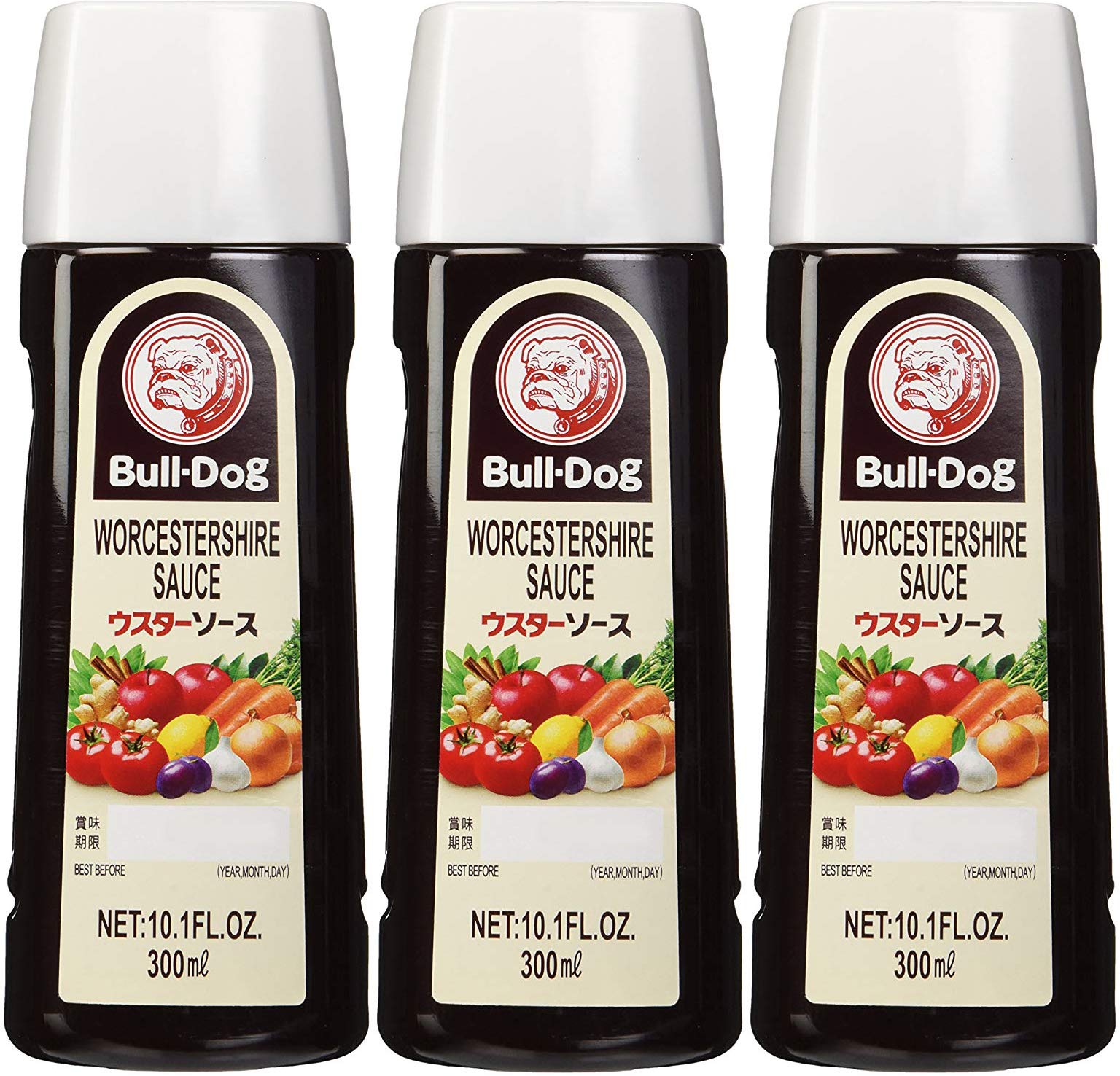 Bull-Dog Worcestershire Sauce 10.1 Fl. Oz. (3 Bottles)