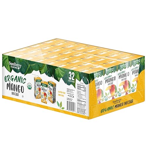 Sunberry Organic Mango Nectar, 32 x 6.75 fl oz