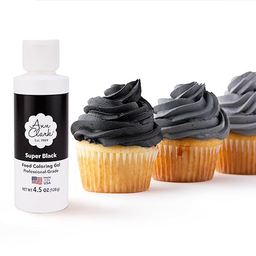 Ann Clark Super Black Food Coloring Gel Large 4.5 oz Professional Grade Made in USA
