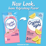 Crystal Light Drink Mix, 10 Packets, for Convenient On-the-Go Flavorful Hydration, Naturally Flavored Pink Lemonade with other natural flavor, Zero