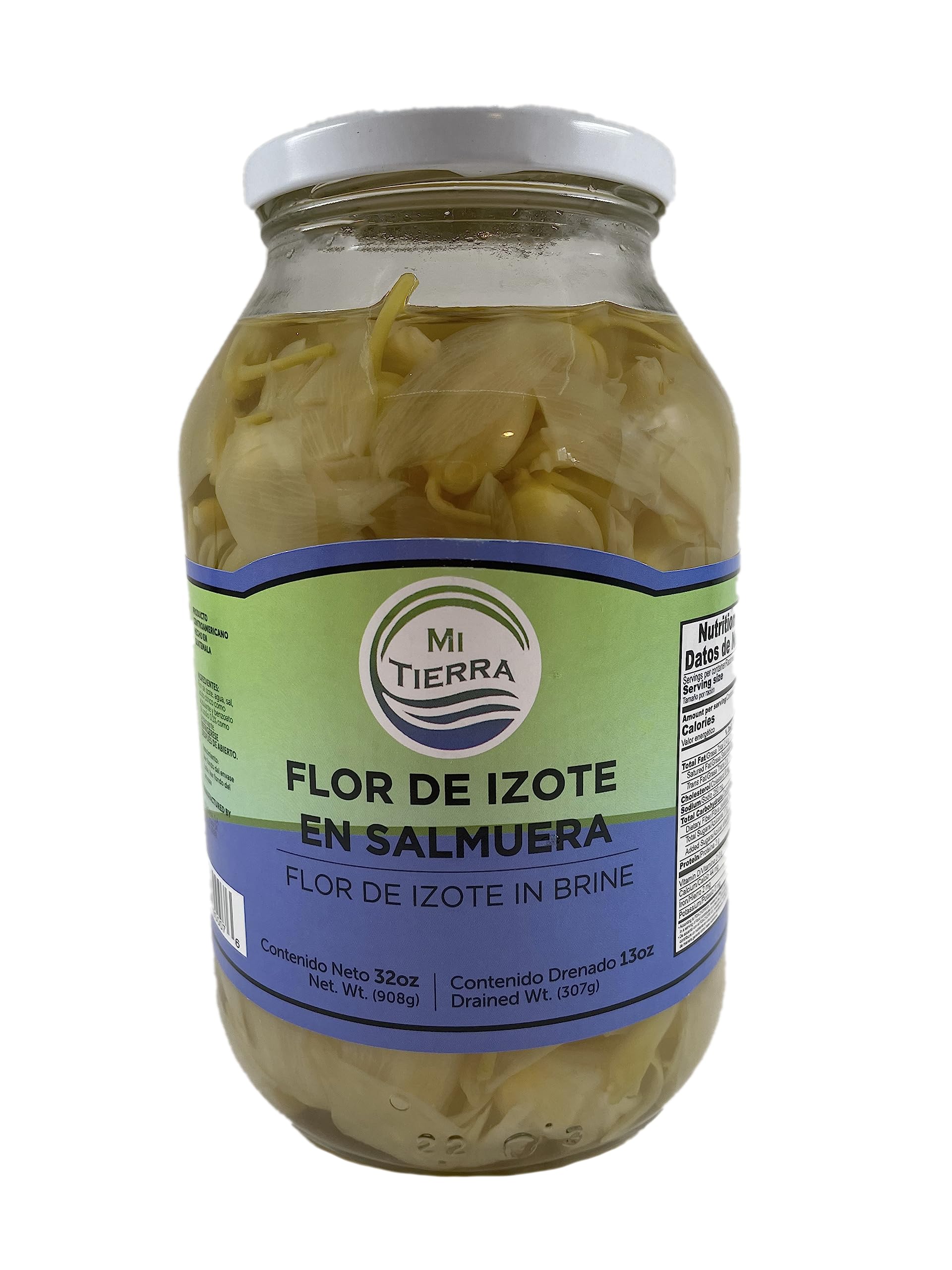 MI TIERRA - Flor de Izote in Brine 32oz - Flor De Izote En Salmuera - Pack of 2