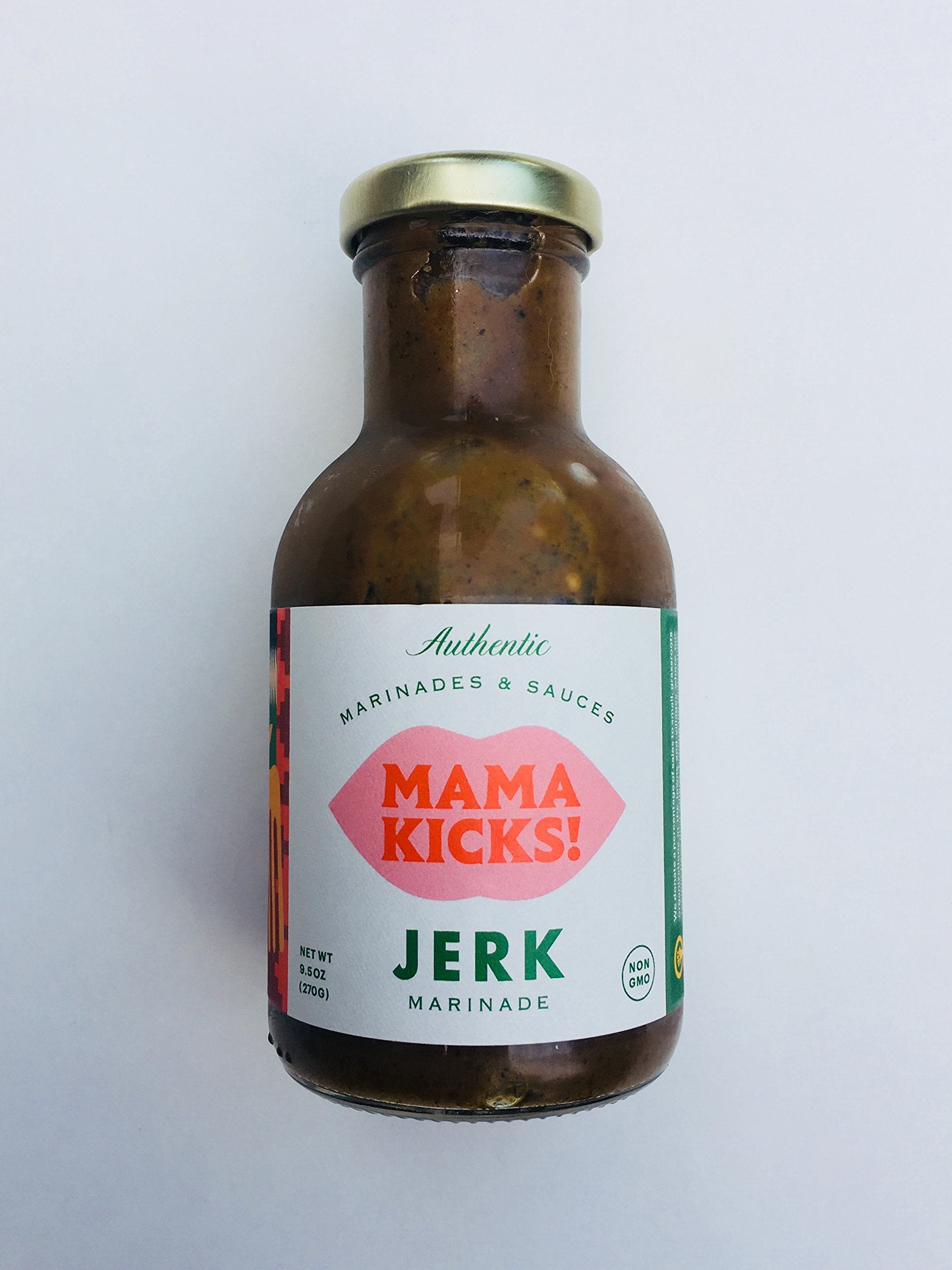 Mama Kicks Jerk Marinade, 9.5 oz Jar
