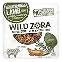 Wild Zora Meat & Veggie Bars, Mediterranean Lamb, 8-Pack, 100% Grass Fed Lamb, Healthy Jerky Paleo Snacks, AIP Friendly, Gluten Free, Soy Free, High