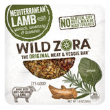 Wild Zora Meat & Veggie Bars, Mediterranean Lamb, 8-Pack, 100% Grass Fed Lamb, Healthy Jerky Paleo Snacks, AIP Friendly, Gluten Free, Soy Free, High