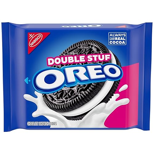 OREO Double Stuf Chocolate Sandwich Cookies, 14.03 oz