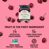 Stonewall Kitchen Sour Cherry Jam, Sour Cherry Preserves, 12.5 Ounces