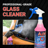 AIM Chemicals Ammoniated Glass Cleaner Concentrate - Streak-Free Shine for Windows, Cars, Homes, Offices - Dilutes 10:1 - Removes Dirt, Grime