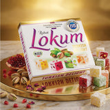 HazerBaba Gourmet Assorted Turkish Delight Candy with Nuts, 7oz (Pack of 1)