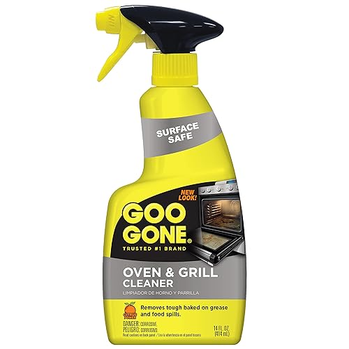 Goo Gone Oven and Grill Cleaner - 14 Ounce - Removes Tough Baked On Grease and Food Spills Surface Safe