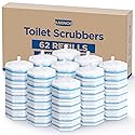 62 Count Toilet Wand Refills For Clorox Wand, 3-Layer Brush Heads with Upgraded Toilet Bowl Cleaners For 99.9% Stains Removal