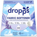 Dropps Fabric Softener Pods, Lavender Meadow (32 Count) - Laundry Softener For Soft & Fluffy Fabrics | Liquid Softener & Dryer Sheet Alternative |