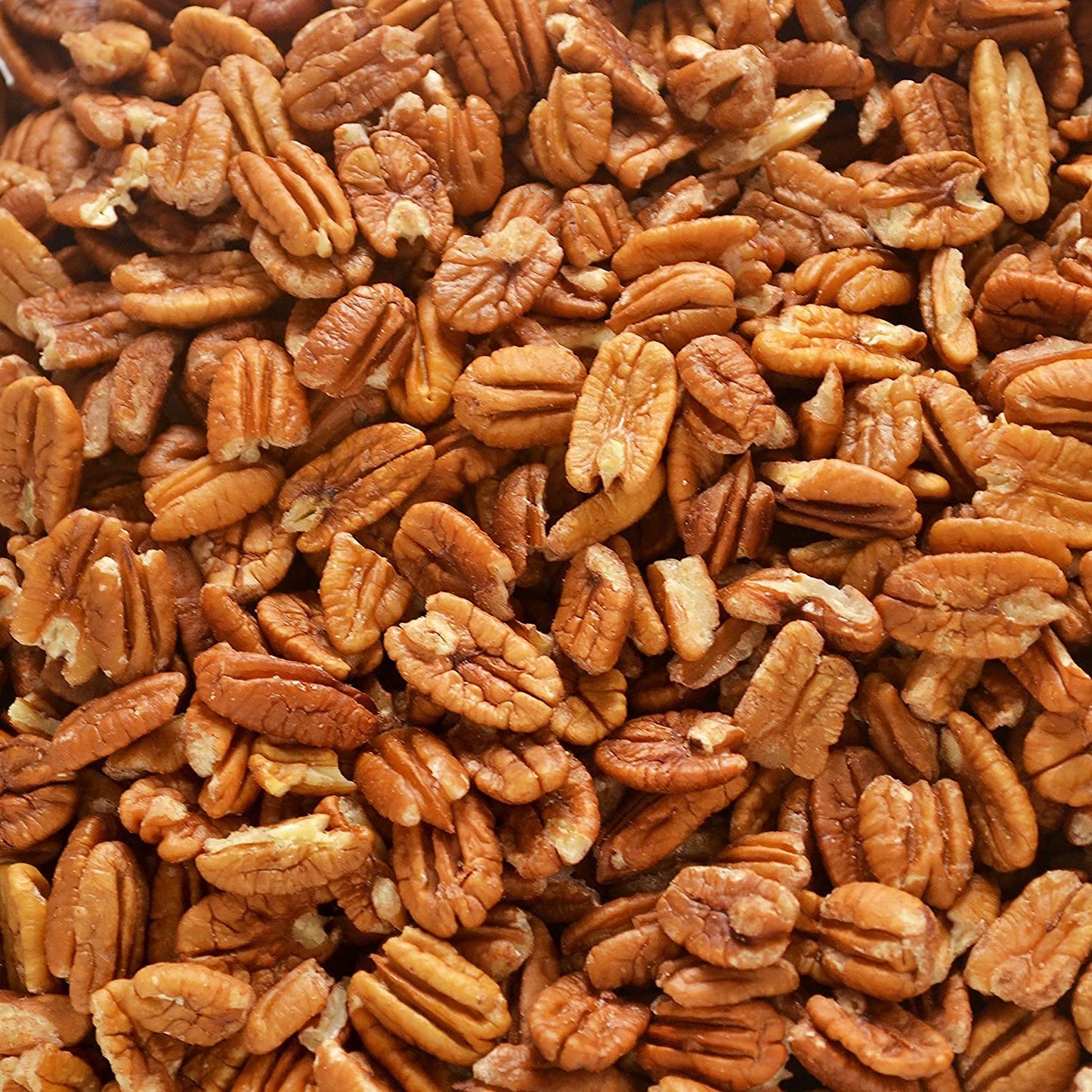 Pecan Shop Raw Unpasteurized Shelled Texas Native Pecans, Wild-Harvested and Tested Pesticide-Free Pecan Halves in Oxygen-Barrier Bag for Peak