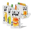 Dally Variety Pack [Mango, Peach & Apple] Drinkable Konjac Jelly 10 Pouches | 10-Calorie Keto, Gluten Free, Sugar Free Korean Fruit Snack | Prebiotics