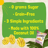 Barnana - Organic Plantain Chips, Himalayan Pink Salt, Healthy Snack Made With 100% Coconut Oil, Non-GMO, Potato Chip Alternative, Zero Sugar, Paleo