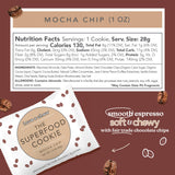 Love + Chew Mini Vegan Cookies, Gluten Free, 3g Plant Based Protein Per Cookie with Dark Chocolate and Coffee, Healthy Snacks for Adults, Individually