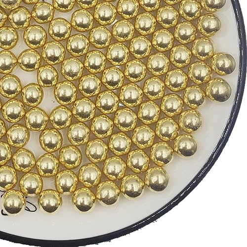 Gold Pearl Sugar Sprinkles 4.23 oz, 10mm Candy Pearls Ideal for Baking, Cake and Cupcake Toppers, Cookie Decoration, Ice Cream Topping, Wedding Shower