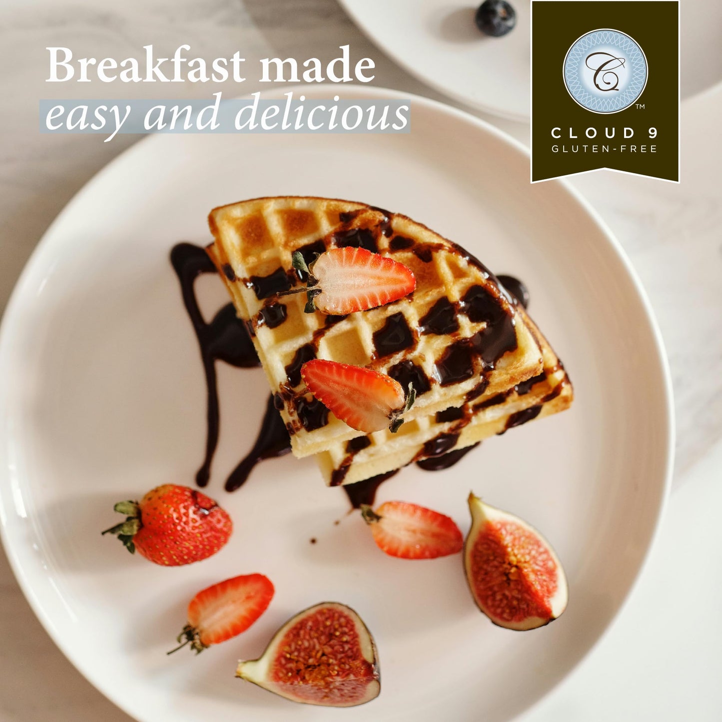 Cloud 9 Gluten Free Pancake Mix, Waffle Mix, Light & Fluffy, Easy-to-Make Pancakes and Waffles, Versatile Gluten Free Baking (1 KG), Vegan & Kosher