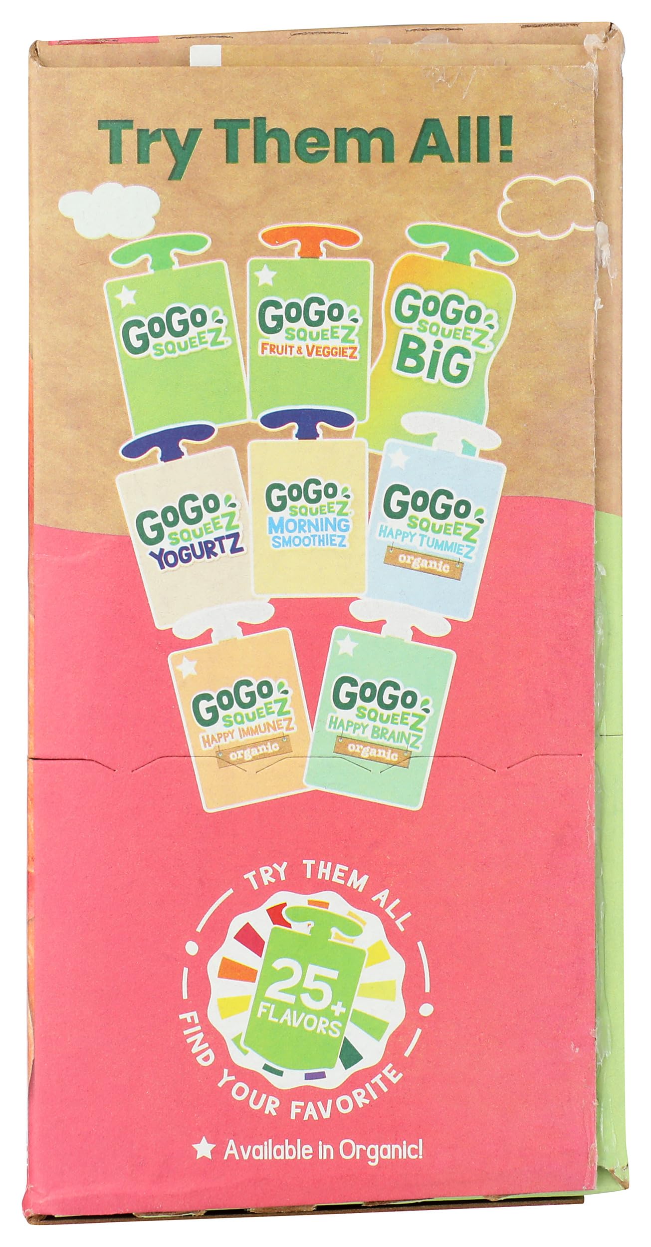 Gogo Squeez, Fruit And Veggies Blend Berry Boulder Pedal Peach, 38.4 Ounce