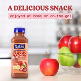 Naked Boosted Smoothie Strawberry Banana Machine, 15.2 fl oz Bottle - Real Fruit Juice Smoothie with Fiber, Excellent Source of Vitamin C and Vitamin