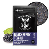 Revival Tea Company Blackberry Tea - Black Tea Blend with Blackberry Leaf - Loose Leaf 6 Ounces