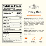 Bearclaw Kitchen - Honey Run Granola - Naturally Gluten Free - Organic Oats, Cashews, Almonds, Organic Pumpkin Seeds, Coconut, & Wildflower Honey - No
