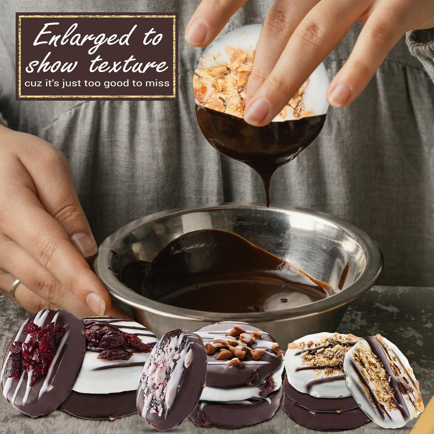 Pastry Perks Happy Birthday Gift Basket -12 Gourmet Chocolate-Covered Cookies, -Delicious Celebration Treats for Men, Women, and Grandma - Holiday