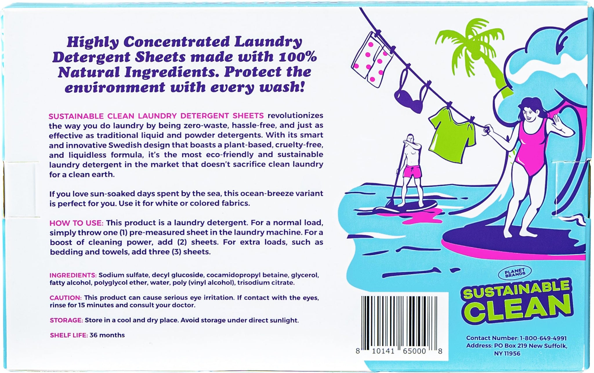 Planet Brands Laundry Detergent Sheets - Made in Sweden, Up to 100 loads 50 Sheets, Sustainable Clean Liquidless Technology, Dissolves Instantly, No