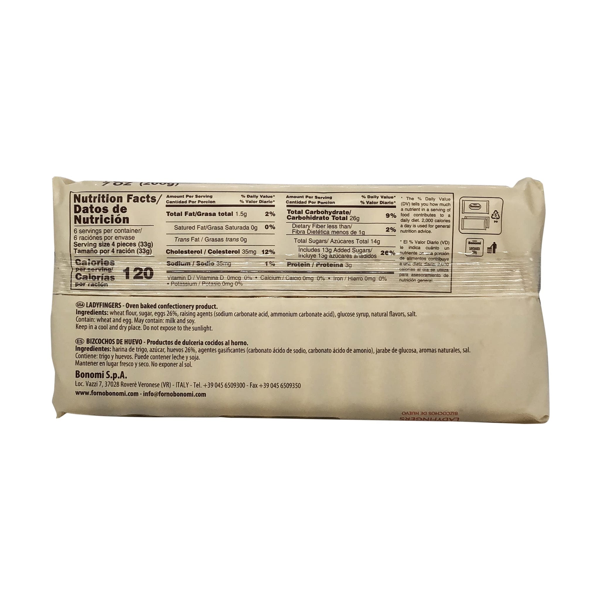 Forno Bonomi Ladyfingers 200g (7 Ounce)