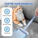 Pet Hair Remover for Furniture, Multifunctional Washable Lint Brush 4 in1 Cat and Dog Hair Removal Tool for Couch with 17inch Long Handle