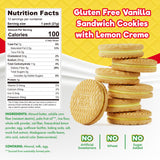 ChocZero Lemon Dunkies - Sugar Free Lemon Sandwich Cookies, Keto Friendly, Gluten Free, High Fiber, Low Net Carb - 9oz Box
