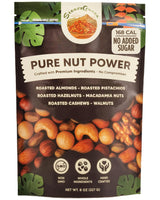 SteadyCrunch Pure Nut Power Mixed Nuts - High Protein, Keto Snacks & Low Carb Nut Mix - Non-GMO, Gluten Free & Sugar Free - Pistachios, Almonds