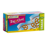 Plastimade Zip'n'Close Disposable Plastic Resealable Snack Bags, 200 Bags, Premium Seal, Great for Home, School, Office, Traveling, Snacks, Food Prep