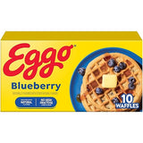 Eggo Blueberry Waffles, Breakfast Food, Natural Flavors, 10 Waffles (Frozen)