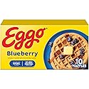 Eggo Blueberry Waffles, Breakfast Food, Natural Flavors, 10 Waffles (Frozen)
